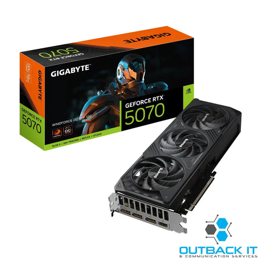Gigabyte GeForce RTX 5070 WINDFORCE OC SFF 12G 2542 MHz CUDA 6144 28 Gbps GDDR7 192 bit PCI-E 5.0 PSU 750W DisplayPort