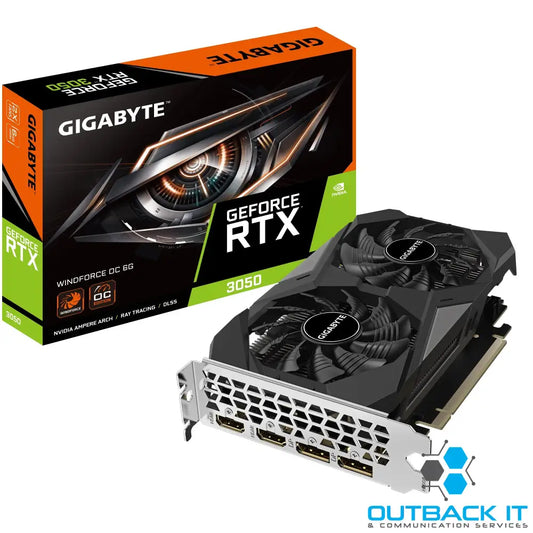 Gigabyte nVidia GeForce RTX™ 3050 WINDFORCE OC V2 6G 1477 MHz CUDA 2304 14000 MHz GDDR6 96 bit PCI-E 4.0 PSU 300W