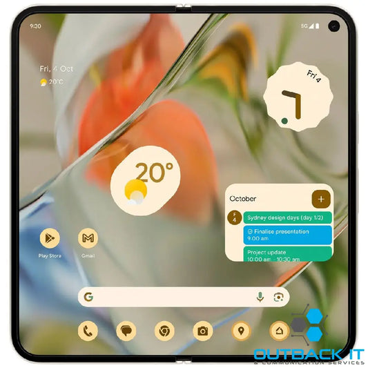 Google Pixel 9 Pro Fold 5G 256GB - Porcelain (GA05798-US)*AU STOCK* 8.0’ OLED 120Hz 16GB/256GB 48MP/10MP Single + eSIM