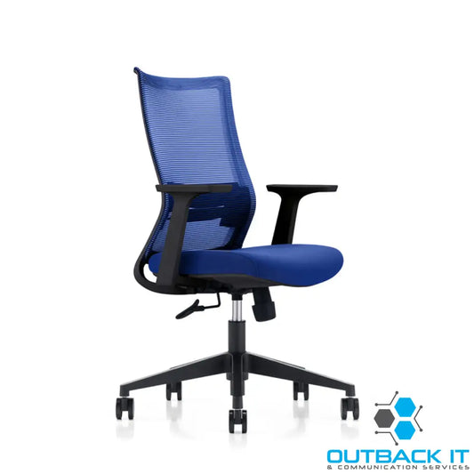 LDR ErgoLite Max Office Chair – Ergonomic with lumbar support mesh back moulded foam seat synchro tilt & fixed arms.
