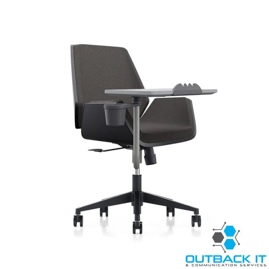 LDR Flex Learn 360 Chair –Training chair with writing table,moulded foam fabric seat/back,alloy base&smooth