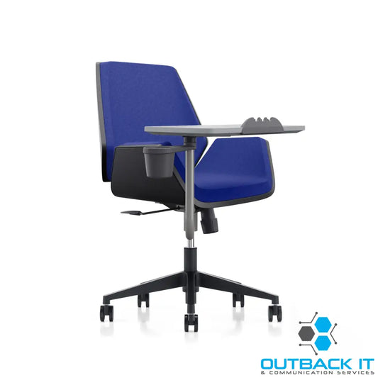 LDR Flex Learn 360 Chair –Training chair with writing table,moulded foam fabric seat/back,alloy base&smooth