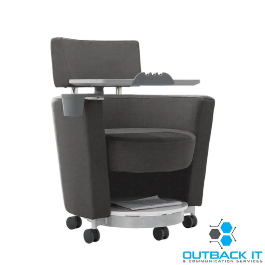 LDR ’Flex Learn’ Ultra -Training Room Chair Soft touch lounge design Ergonomic storage shelf under seat. Tray Platform