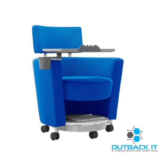 LDR ’Flex Learn’ Ultra -Training Room Chair Soft touch lounge design Ergonomic storage shelf under seat. Tray Platform