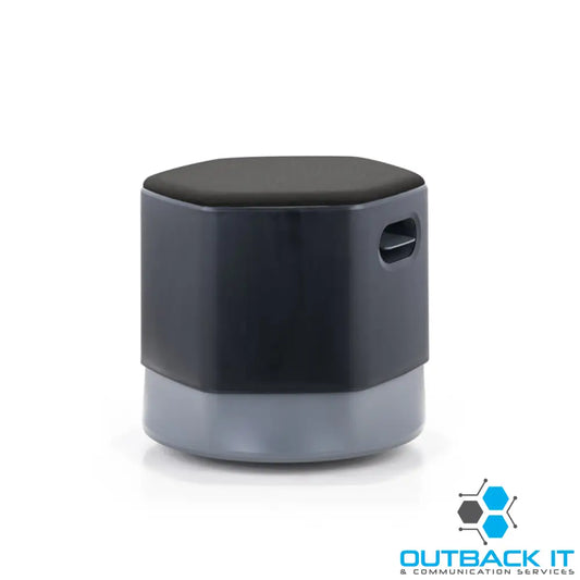 LDR Focus Mini Stool–Height-adjustable tumbler stool with moulded foam rounded base lightweight grey plastic build.