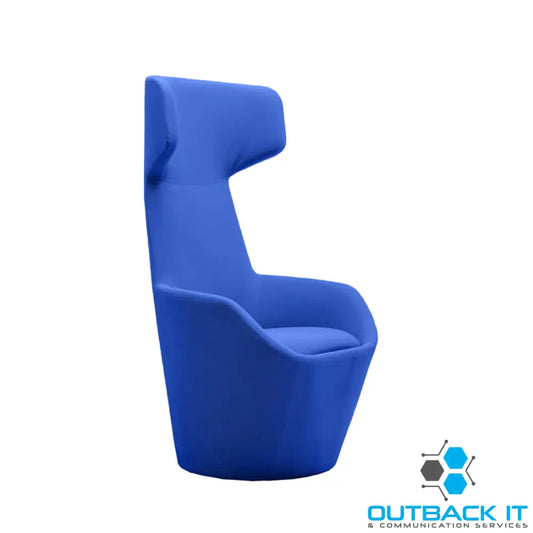 LDR Focus Ultra Chair–High-back lounge chair with ergonomic design fabric upholstery,wide headrest&curved