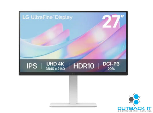 LG 27’ UHD 4k 3840×2160 (16:9) IPS display HDR10 Height Adjustable 3 side Borderless LG Switch Office and Professional