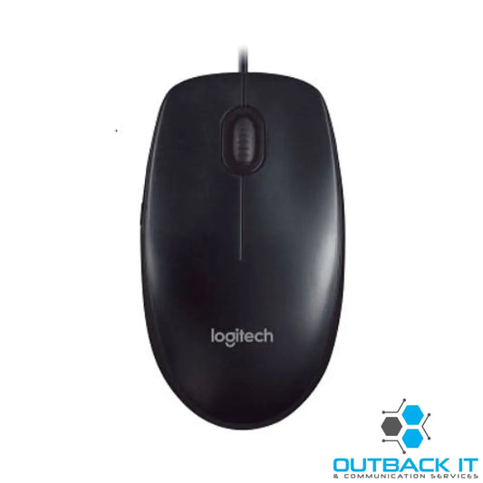 Logitech M90 USB Wired Optical Mouse 1000dpi for PC Laptop Mac Full Size Comfort smooth mover ~B100 Corded