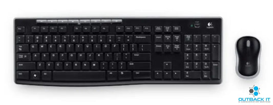 Logitech MK270R Wireless Keyboard and Mouse Combo 2.4GHz Wireless Compact Long Battery Life 8 Shortcut keys Wireless