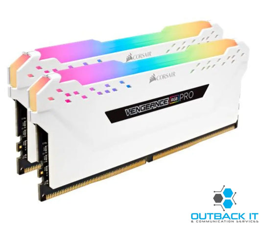 (LS)Corsair Vengeance RGB PRO 16GB (2x8GB) DDR4 3600MHz C18 White Desktop Gaming Memory Intel XMP2.0 AMD Ryzen DDR4