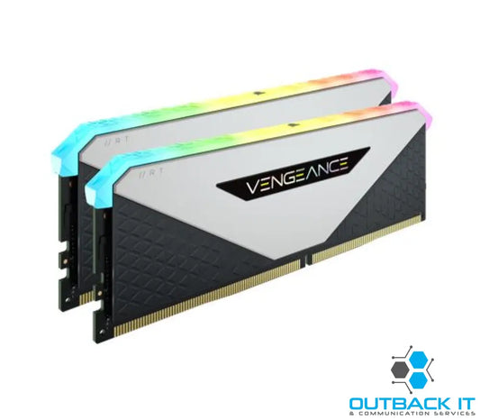 (LS)Corsair Vengeance RGB RT 32GB (2x16GB) DDR4 3600MHz C18 18-22-22-42 White Heatspreader Desktop Gaming Memory for