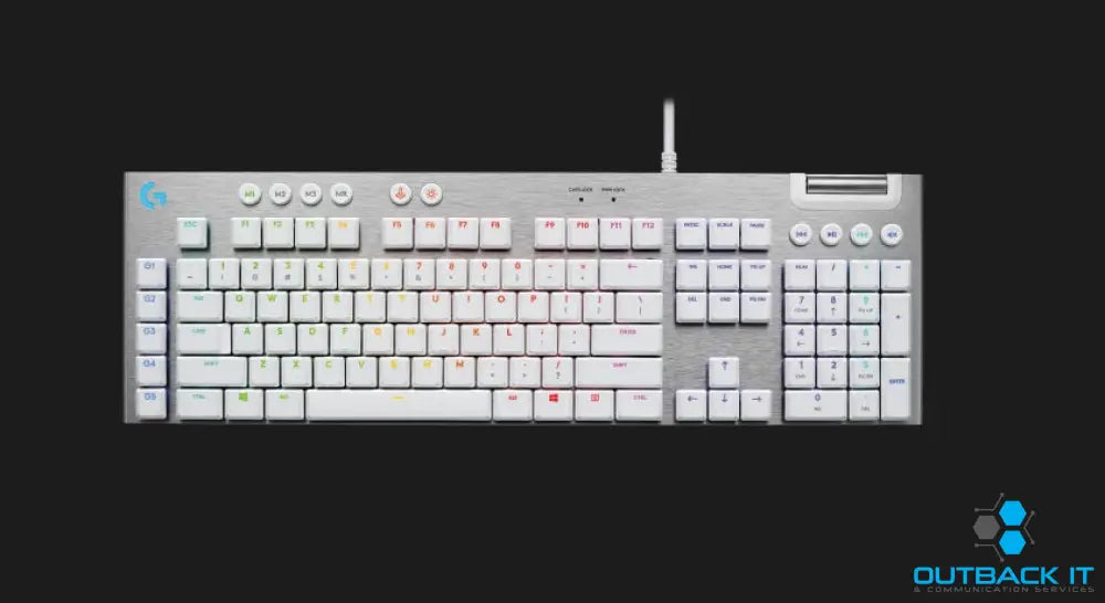 (LS) Logitech G815 LightSync RGB Mechanical Gaming Clicky Keyboard 2x USB ports (1x keyboard 1x USB passthrough port)