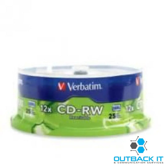 (LS)Verbatim CD-RW 700MB 25Pk Spindle 12x CDR/RW Media