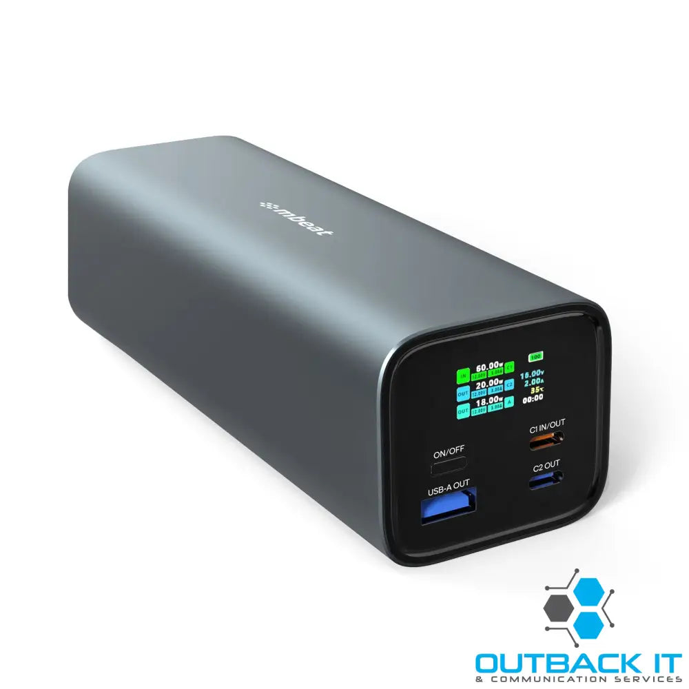 mbeat Gorilla Power 27000mAh USB-C PD 140W Power Bank for Laptop/Tablet/Smartphone Turbocharged Charging Product