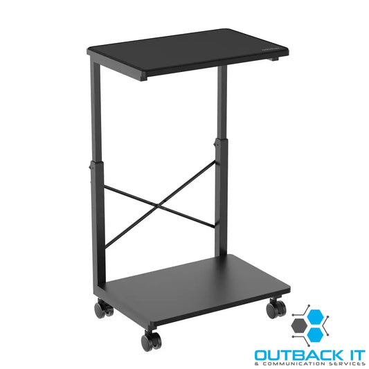 mbeat® activiva Height Adjustable PC & Printer Storage Stand Black Adjustable Shelf Height: 55/60/65/70/75/80/85cm