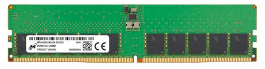 Micron 32GB (1x32GB) DDR5 ECC UDIMM 5600MHz CL46 2Rx8 Server Data Center Memory 3yr wty Server (ECC)