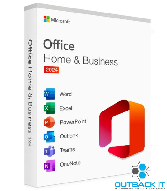 Microsoft Office Home & Business 2024 English APAC Medialess Retail New. Word Excel Power Point Outlook for PC and Mac