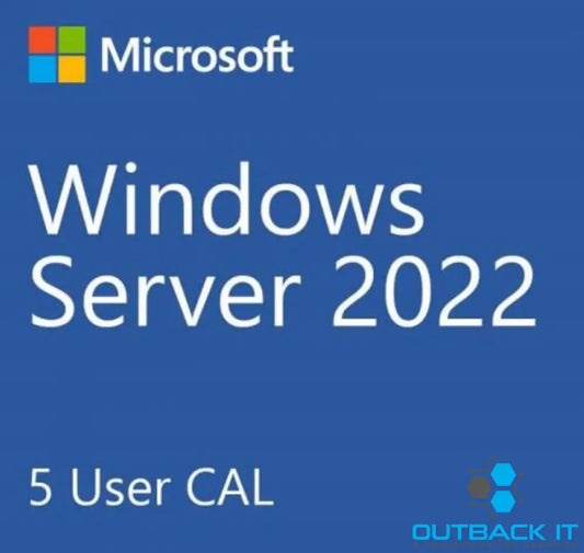 Microsoft Server Standard New 2022 * - 5 Users CAL Pack OEM Use with SMS-WINSVR22 Product Key in pack R18-06466 (LS) No