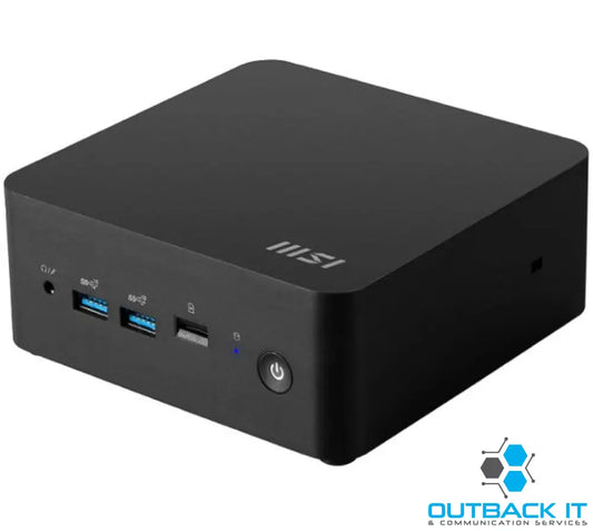 MSI Cubi NUC 1M-016BAU miniPC barebone Black Core 5-120U/Up to DDR5//max64GB/2*M.2/2*HDMI/2*TBT/2*LAN/Wifi6E/Card