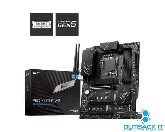 MSI PRO Z790-P WIFI Intel LGA 1700 ATX Motherboard 4x DDR5 256GB 3x PCI-E x 16 slot 4x M.2 6x SATA 6G 4x USB 2.0(Rear)