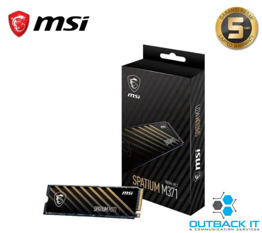 MSI SPATIUM M371 NVMe M.2 500GB PHISON E13T 3D NAND M.2 2280 Sequential Read up to 2200MB/s Sequential Write up to