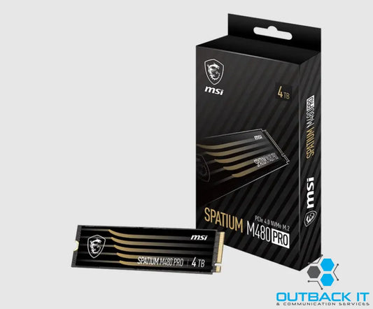 MSI SPATIUM M480 PRO PCIe 4.0 NVMe M.2 4TB SSD 2GB DDR4 Sequential Read up to 7400MB/s Sequential Write up to 7000MB/s