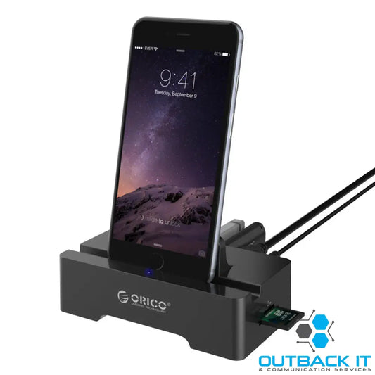 ORICO 3 Port USB2.0 Docking Station of Cellphone and PAD for SD & TF with 1M USB3.0 USB3.0 Connect & Charge