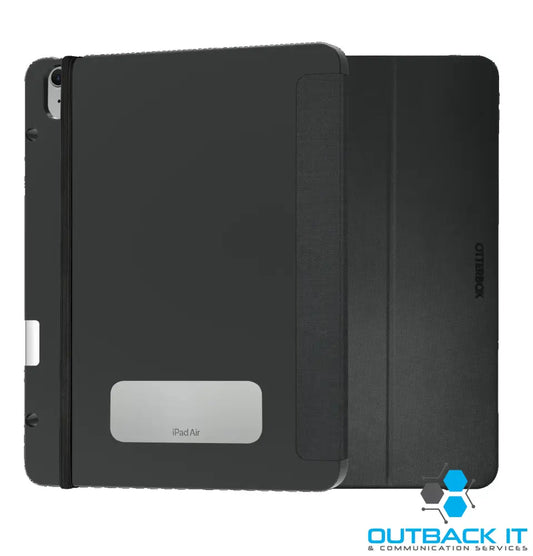 OtterBox React Folio Apple iPad Air (13’) (M3/M2) (7th/6th Gen) Case Black - (77-95351) DROP + Military Standard Pencil
