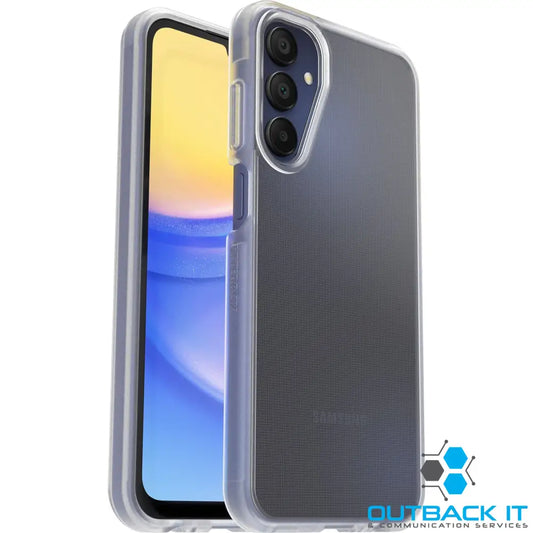 OtterBox React Samsung Galaxy A15 5G (6.5’) Case - Clear (77-95198) DROP + Military Standard Wireless Charging