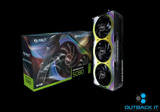 PALIT RTX5080 GAMEROCK 16GB GDDR7 256bit 3-DP HDMI ARGB PCI-E 5.0 NE75080019T2-GB2030G PCI-E nVidia Chipset