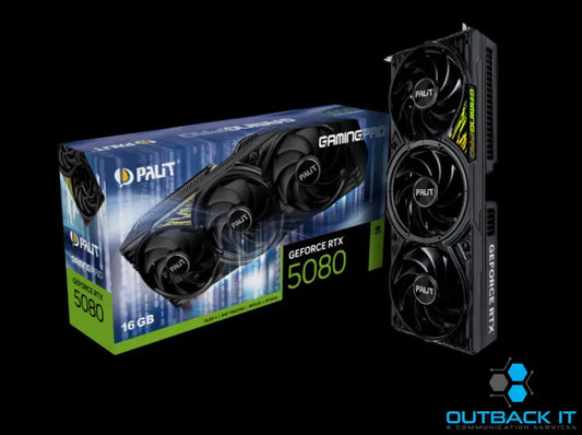 PALIT RTX5080 GAMINGPRO 16GB GDDR7 256bit 3-DP HDMI PCI-E 5.0 4K 3 slot Recommended System Power 850 W PCI-E nVidia