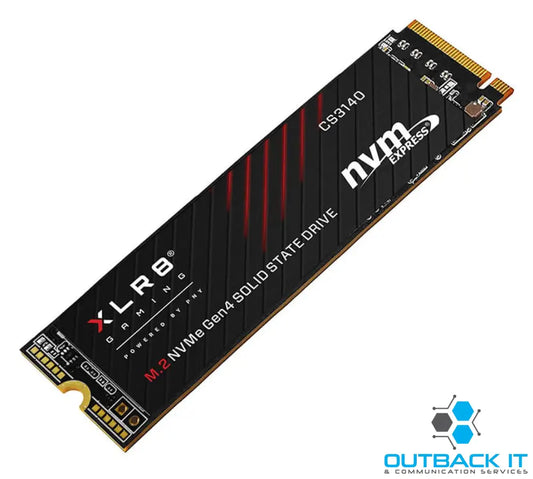 PNY CS3140 4TB NVMe Gen4 SSD for PS5 7500MB/s 6850MB/s R/W 1400TBW 650K/700K 2M hrs MTBF 5yrs wty M.2 NVMe PCIe SSD