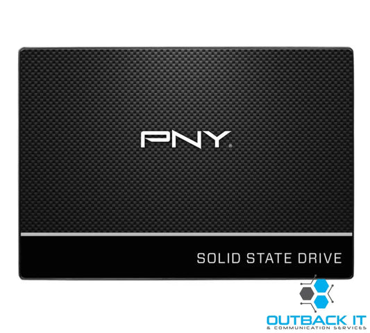 PNY CS900 1TB 2.5’ SSD SATA3 515MB/s 490MB/s R/W 450TBW 99K/90K IOPS 2M hrs MTBF 3yrs wty 2.5’ SATA SSD