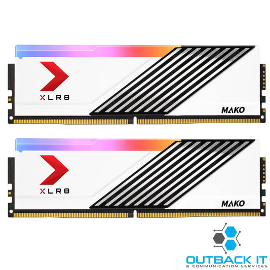 PNY MAKO RGB DDR5 6000 32GB(16Gx2) MD32GK2D5600036MXWRGB DDR5 UDIMM (Desktop)