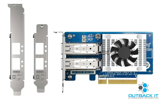 QNAP QXG-25G2SF-CX6 Dual-port 25GbE Network Expansion Card NVIDIA Mellan ox ConnectX-6 LX SmartNIC Controller PCIe Gen4