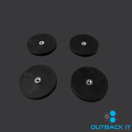 Rubber Coated Magnets (4 Pack)