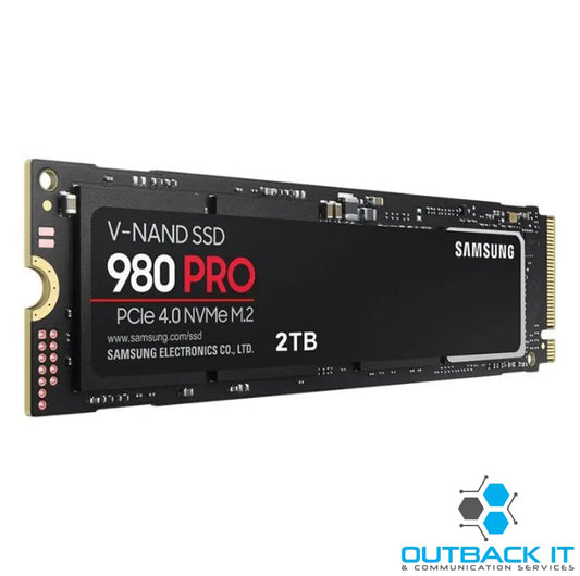 Samsung 980 Pro 2TB Gen4 NVMe SSD 7000MB/s 5100MB/s R/W 1000K/1000K IOPS 1200TBW 1.5M Hrs MTBF for PS5 5yrs Wty LS M.2