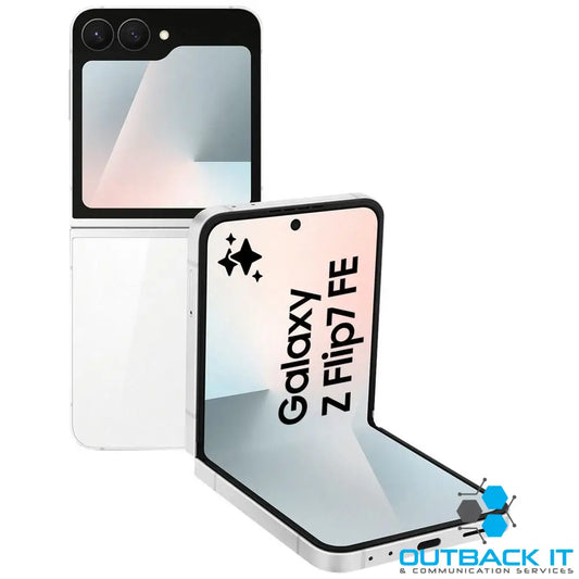 Samsung Galaxy Z Flip7 FE 5G 256GB - White*AU STOCK* 6.7’ Full HD + 120Hz 8GB/256GB 50MP/10MP Single + eSIM 4000mAh 2