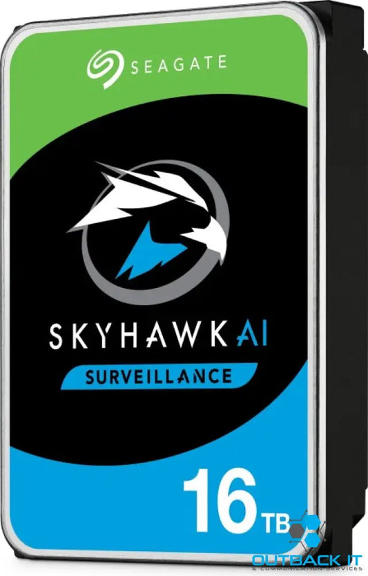 Seagate 16TB 3.5’ SkyHawk AI Surveillance SATA HDD 256MB Cache 7200RPM (LS) - ST16000VE004 3.5’ SATA HDD (Desktops)
