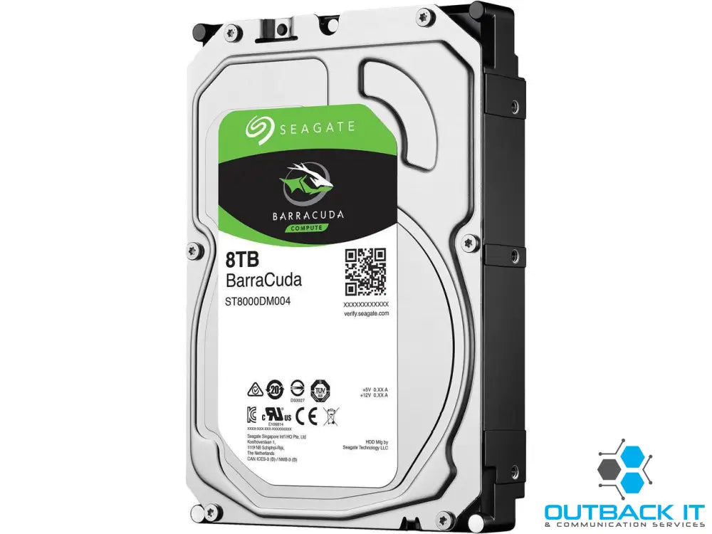 Seagate 8TB 3.5’ Barracuda 5400RPM SATA3 6Gb/s 256MB Cache HDD. 2 Years Warranty 3.5’ SATA HDD (Desktops)