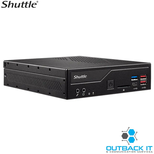 Shuttle DH670 Slim Mini PC 1L Barebone- Intel 12th/13th/14th Gen 2x DDR4 2.5’ HDD/SSD bay 2xLAN 2x RS232(RS422/485)