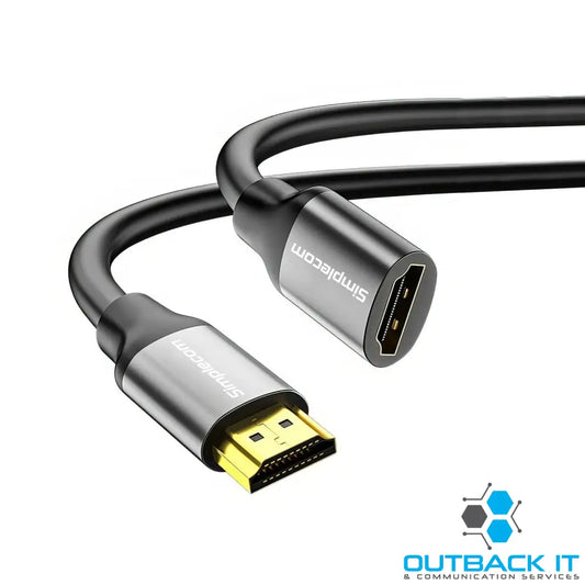 Simplecom CAF310 1.0M HDMI 2.1 Extension Cable Male to Female 48Gbps 8K@60Hz HDMI & Video Cables