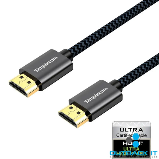 Simplecom SBT002 Ultra High Speed HDMI 2.1 Cable Nylon Braided 48Gbps 8K@60Hz HDMI & Video Cables