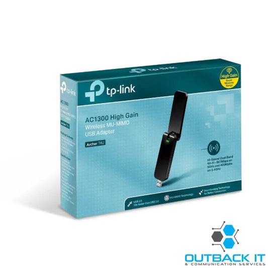 TP-Link Archer T4U AC1300 Wireless Dual Band USB Adapter 2.4GHz (400Mbps) 5GHz (867Mbps) 1xUSB3 802.11ac Omni