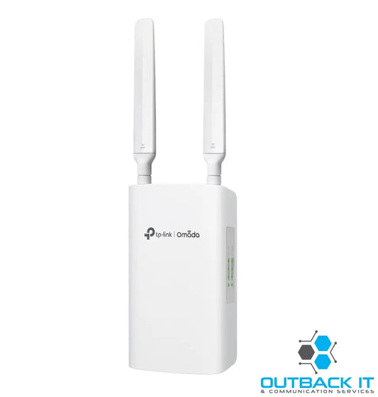 TP-Link ER703WP-4G-Outdoor Omada 4G + Cat6 AX3000 Wi-Fi 6 Outdoor/Indoor Gateway 574Mbps at 2.4 GHz + 2402 Mbps at 5