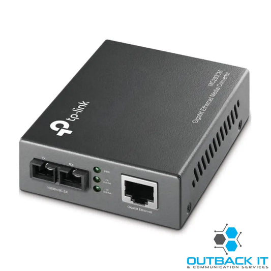 TP-Link MC200CM 1000Mbps RJ45 to 1000Mbps multi-mode SC fiber Converter Full-duplex up to 550m switching power adapter