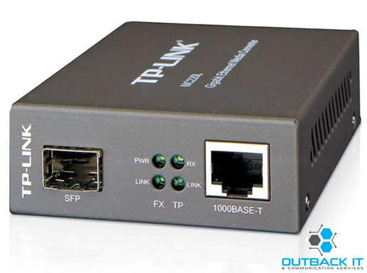 TP-Link MC220L Gigabit Single & Multi-Mode SFP Media Converter - IEEE 802.3ab/802.3z 0.55km Multi-mode 10km Single-Mode
