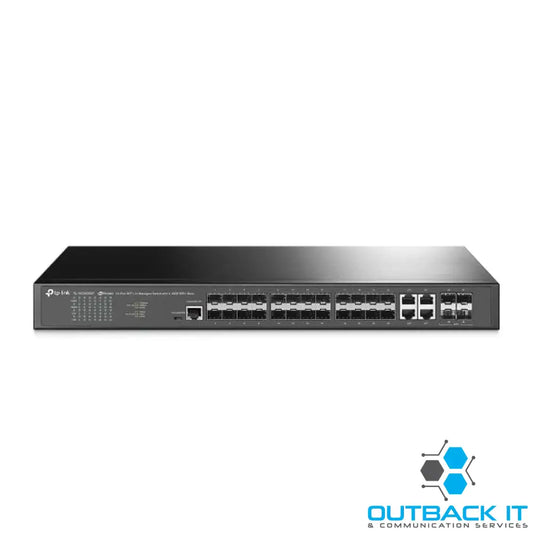 TP-Link SG3428XF Omada 24-Port SFP L2 + Managed Switch with 4 10GE SFP + Slots Integration with Omada SDN Controller