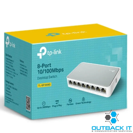 TP-Link TL-SF1008D 8-port 10/100M Desktop Switch 8 10/100M RJ45 ports Plastic case Supports Auto MDI/MDIX Network