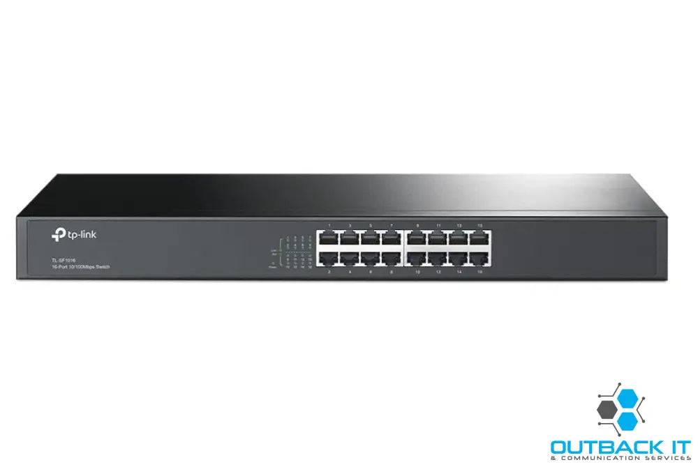 TP-Link TL-SF1016 16-port 10/100M Switch 16 10/100M RJ45 ports 1U 19-inch rack-mountable steel case Network Switches